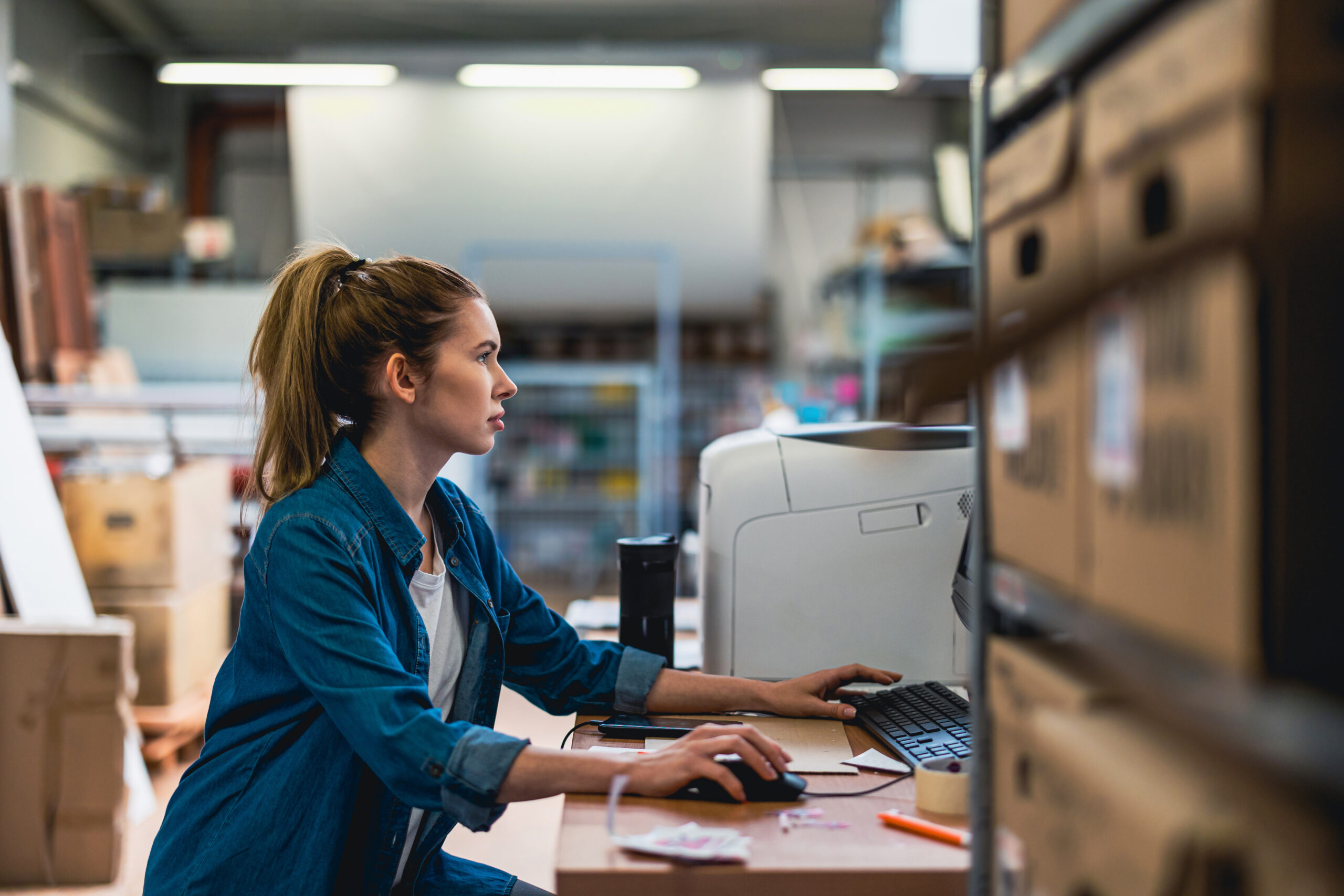 Procurement and receiving work in the SMART warehouse